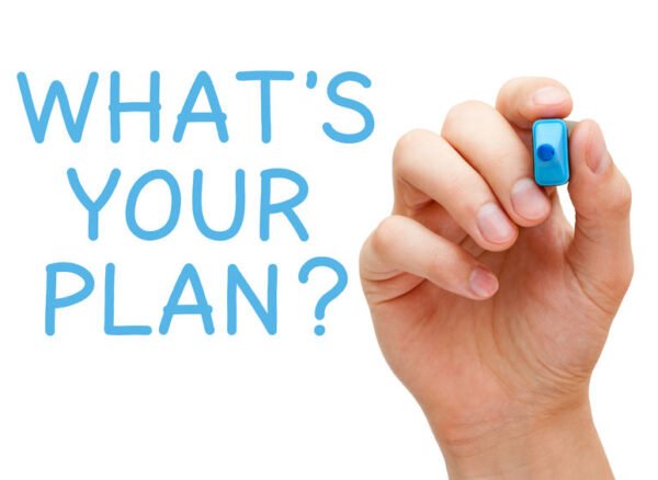 25849572 - hand writing what's your plan with blue marker on transparent wipe board.