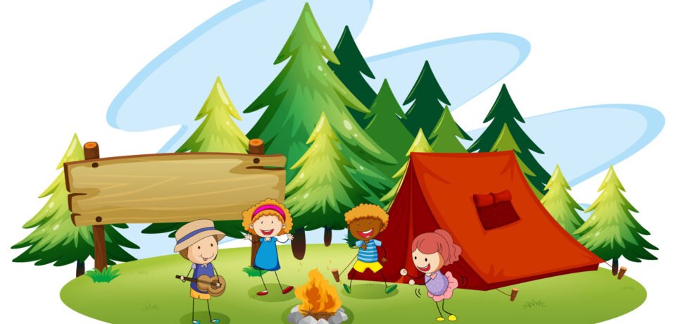 39162817 - children camping out in the park 39162817 - children camping out in the park